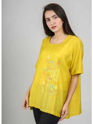 Mustard Cotton Top