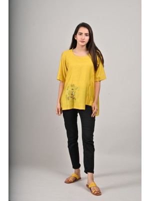 Mustard Cotton Top