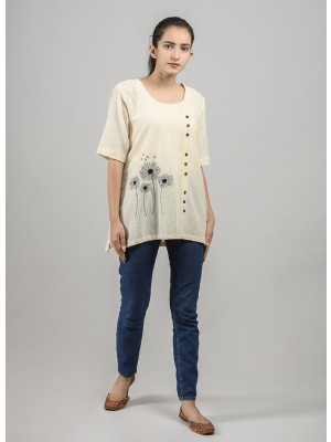 Cream Kala Cotton Top