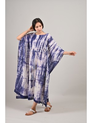 Purple Shibori Kaftan